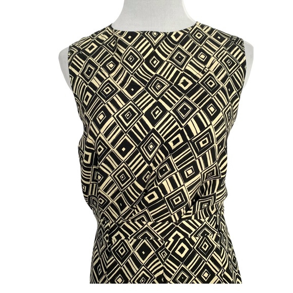 SOLD‼️ Christian Dior 100% Silk Geometric Palazzo Pant Sleeveless Jumpsuit - Picture 4 of 14